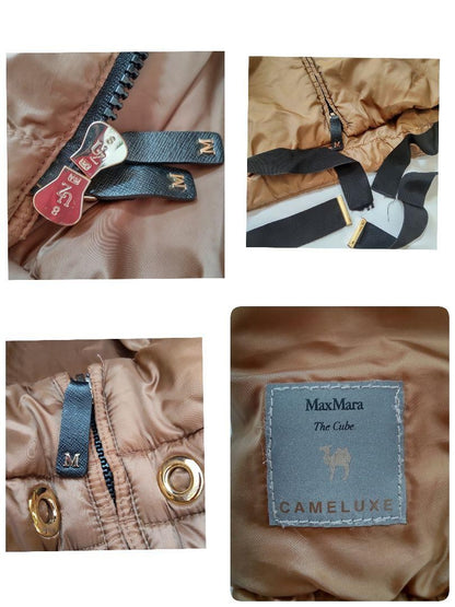 MAX MARA THE CUBE Jacket Asian fit L 40 US size M Brown Authentic