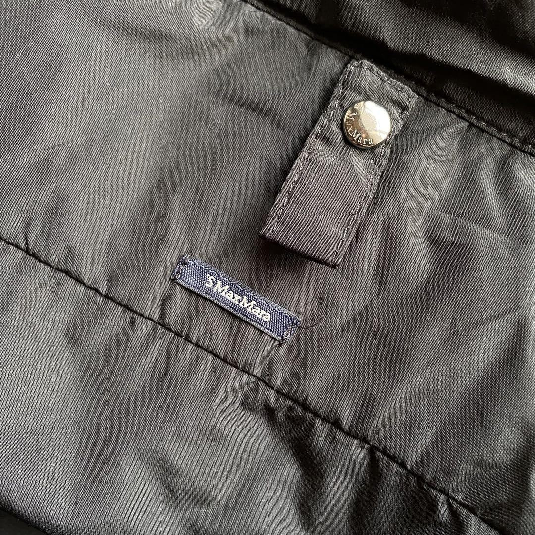 S Max Mara Down vest Jacket Asian fit S 36 US size XS Dark Gray Beige Authentic