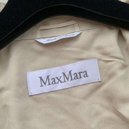Max Mara Trench Coat Asian fit M 38 US size S Beige Authentic