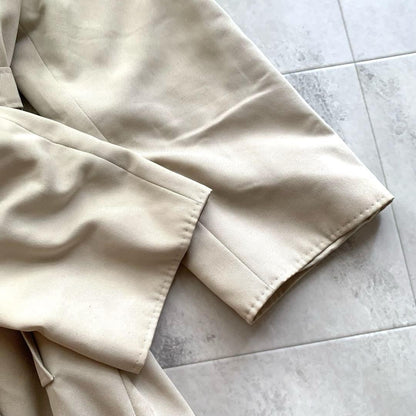 Max Mara Trench Coat Asian fit M 38 US size S Beige Authentic