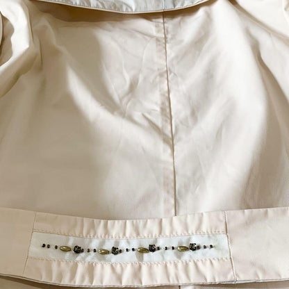 Max Mara Trench Coat Asian fit S 36 US size XS Beige Authentic