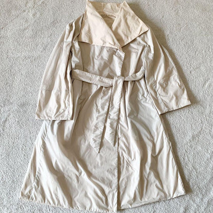 Max Mara Trench Coat Asian fit S 36 US size XS Beige Authentic