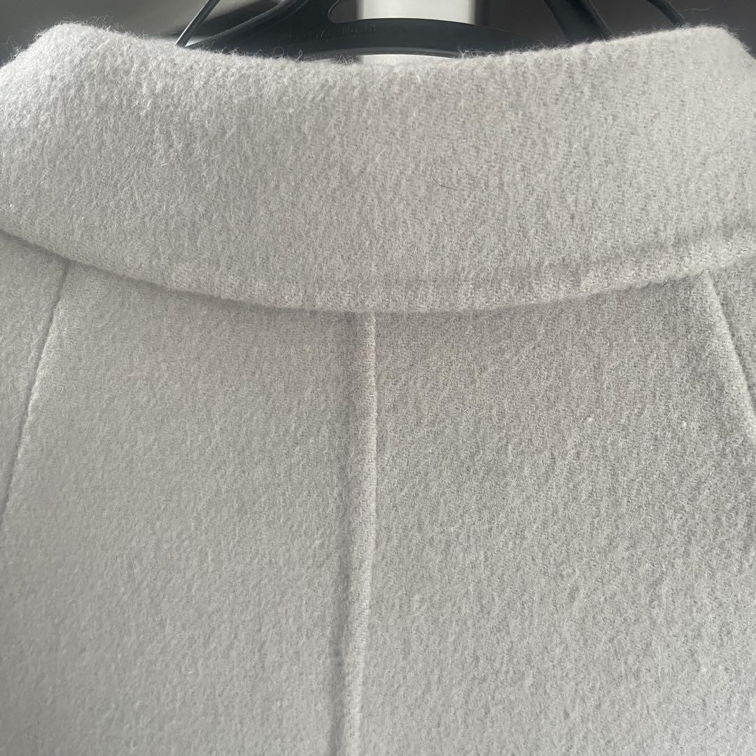 S Max Mara Long Coat Asian fit XL 42 US size L Greige Authentic