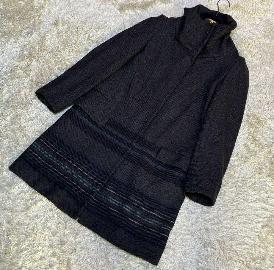 Weekend Max Mara Long Coat Asian fit M US size S Gray Authentic