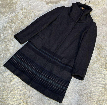 Weekend Max Mara Long Coat Asian fit M US size S Gray Authentic