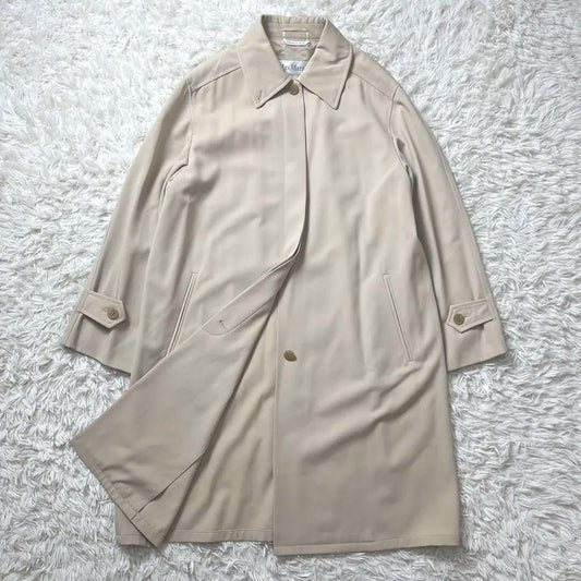 Max Mara Trench Coat Asian fit L 40 US size M Beige Authentic