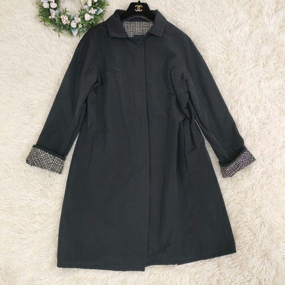 S Max Mara Long Coat Asian fit XL 42 US size L Black Authentic