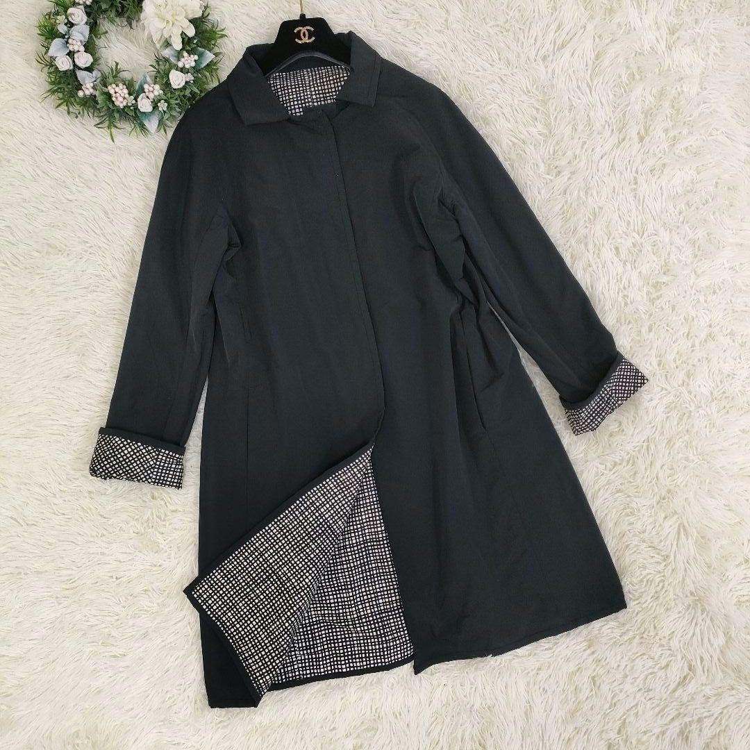 S Max Mara Long Coat Asian fit XL 42 US size L Black Authentic