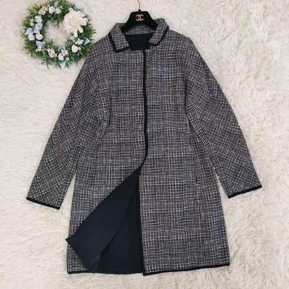 S Max Mara Long Coat Asian fit XL 42 US size L Black Authentic