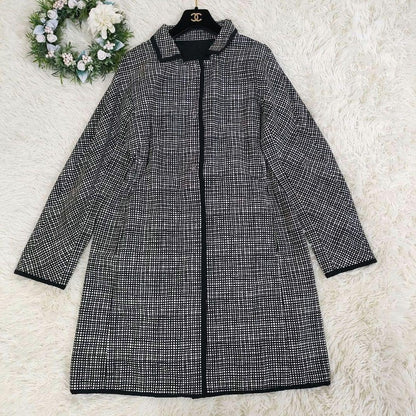S Max Mara Long Coat Asian fit XL 42 US size L Black Authentic
