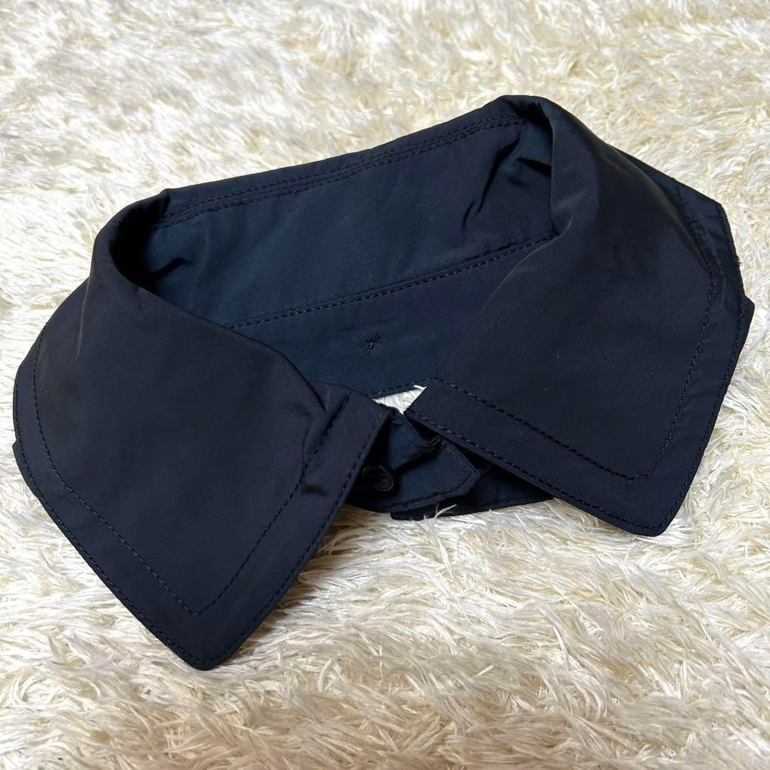 Max Mara Trench Coat Asian fit M 38 US size S Navy Black Authentic