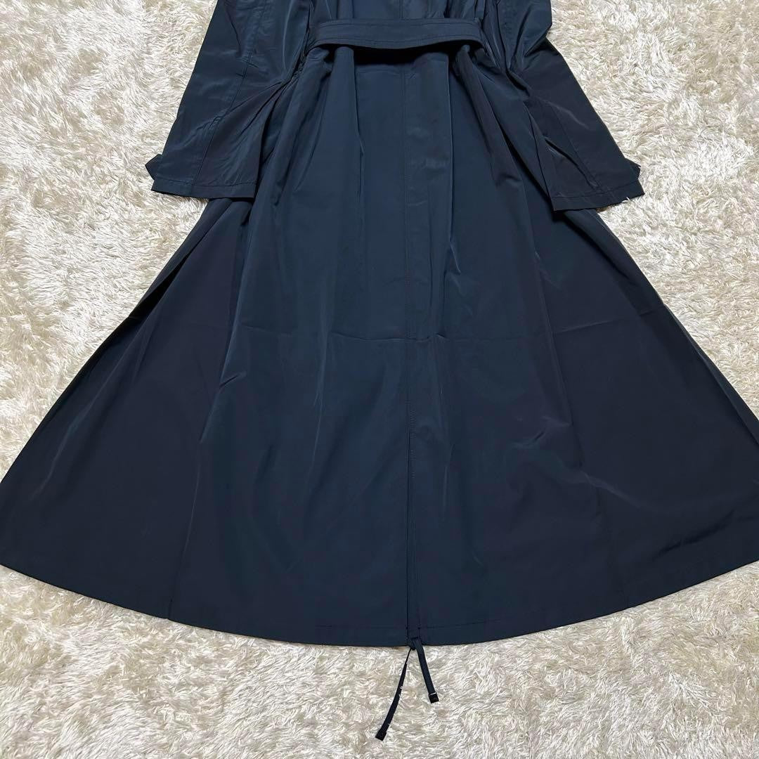 Max Mara Trench Coat Asian fit M 38 US size S Navy Black Authentic