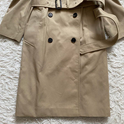 Aquascutum Trench Coat Club Check Asian fit XL 42 US size L Beige Authentic