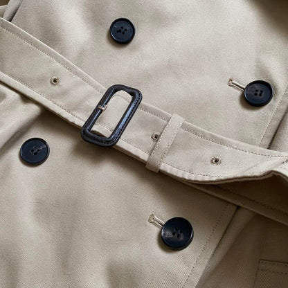 Aquascutum Trench Coat Club Check Asian fit XL 42 US size L Beige Authentic