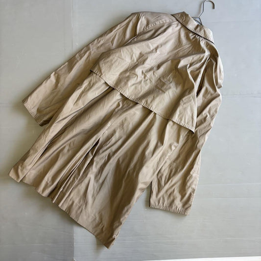 Aquascutum Coat Club Check Asian fit M US size S Beige Authentic
