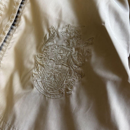 Aquascutum Coat Club Check Asian fit M US size S Beige Authentic