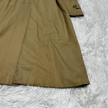 Aquascutum Trench Coat Club Check FREE SIZE Beige Authentic
