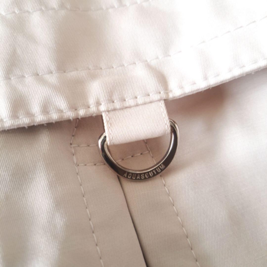 Aquascutum Trench Coat Club Check Asian fit L US size M Light Beige Authentic