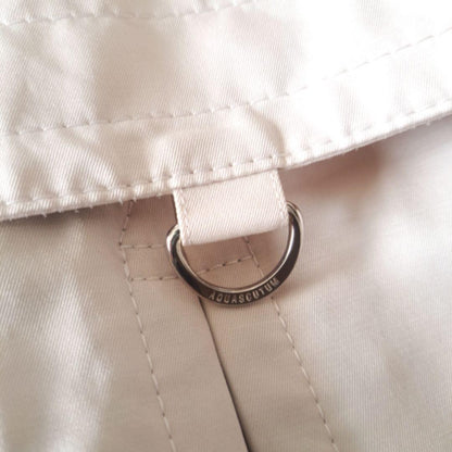 Aquascutum Trench Coat Club Check Asian fit L US size M Light Beige Authentic