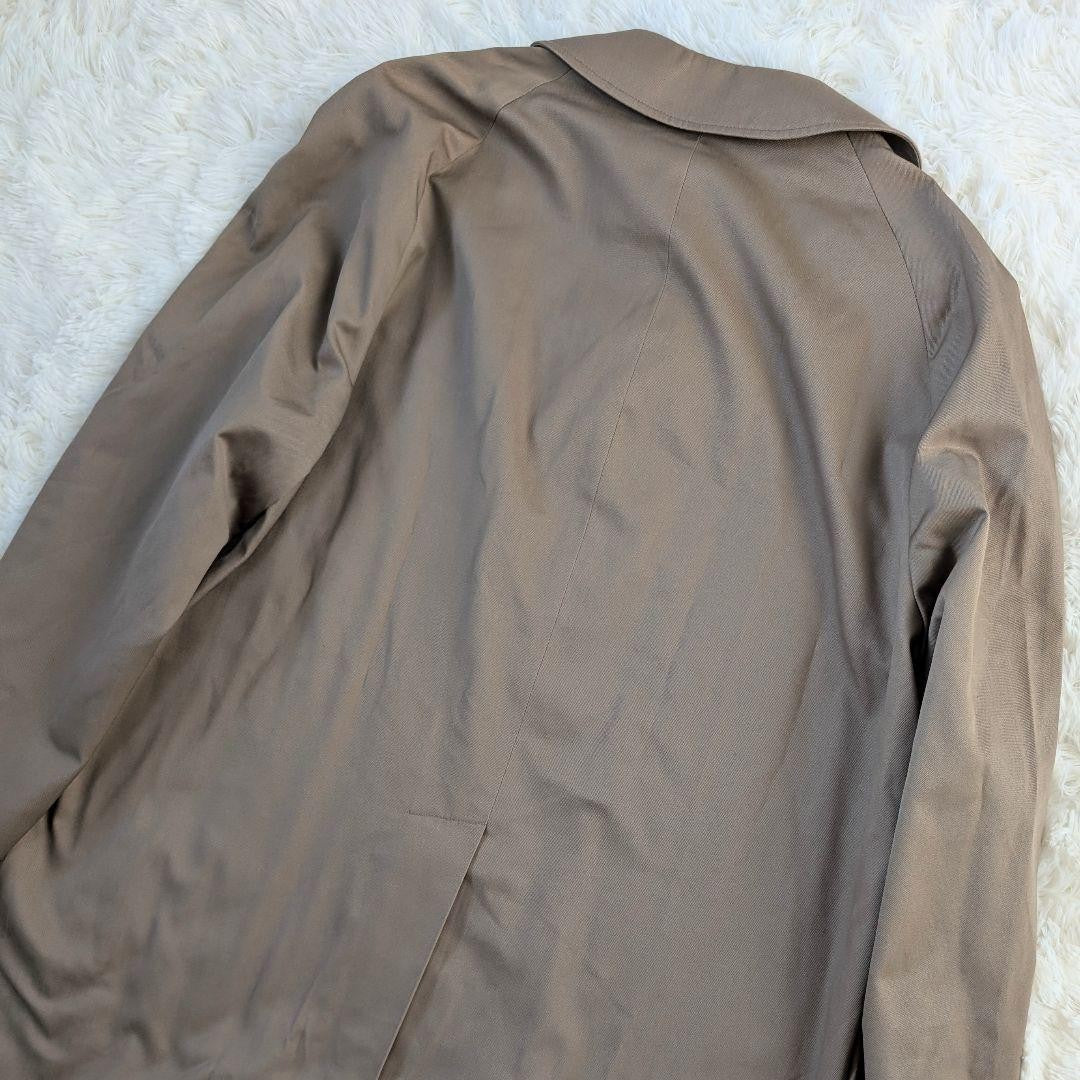 Aquascutum Coat Club Check Asian fit M 38 US size S Beige Authentic