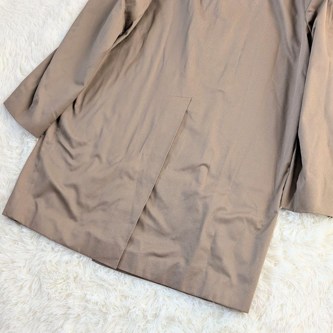 Aquascutum Coat Club Check Asian fit M 38 US size S Beige Authentic