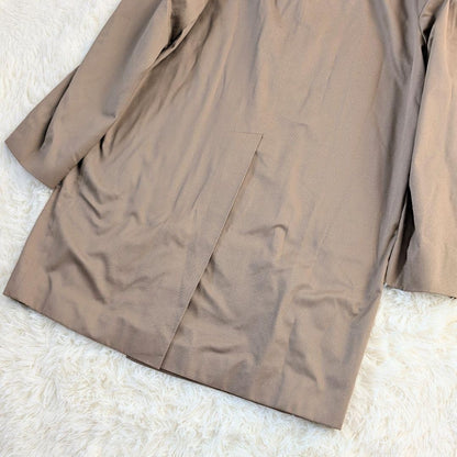 Aquascutum Coat Club Check Asian fit M 38 US size S Beige Authentic