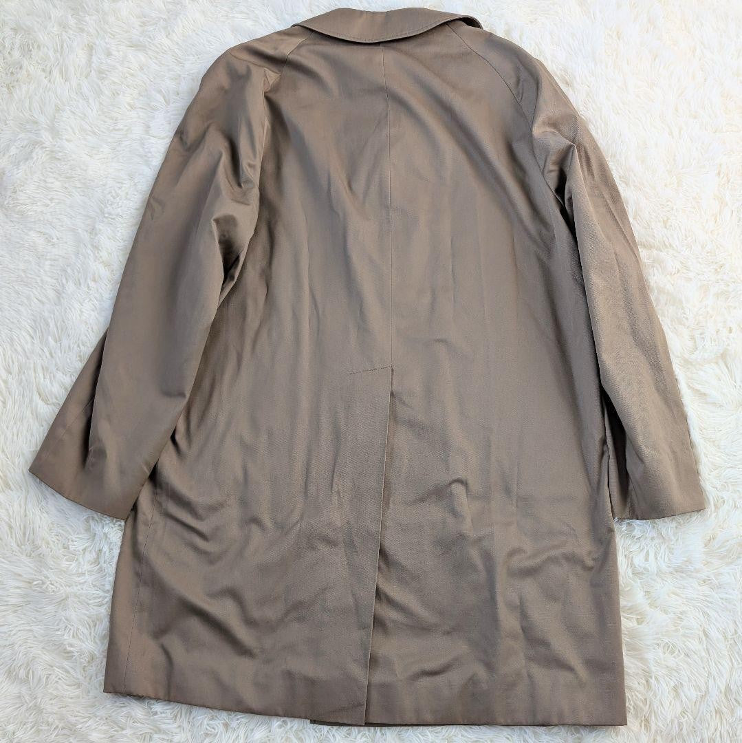 Aquascutum Coat Club Check Asian fit M 38 US size S Beige Authentic