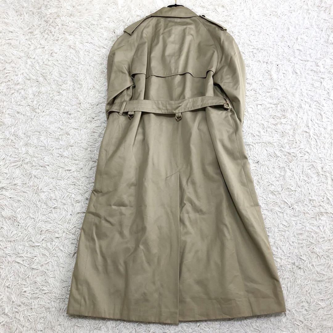 Aquascutum Trench Coat Club Check FREE SIZE Authentic