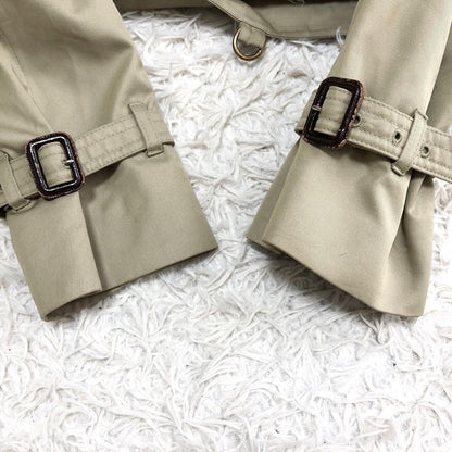 Aquascutum Trench Coat Club Check FREE SIZE Authentic