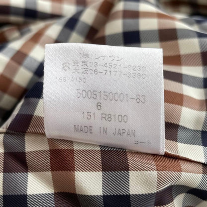 Aquascutum Trench Coat Club Check Asian fit S US size XS Beige Blue Authentic