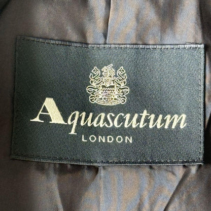 Aquascutum Trench Coat Asian fit M US size S Navy Authentic