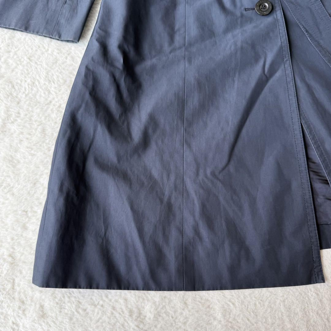 Aquascutum Trench Coat Asian fit M US size S Navy Authentic