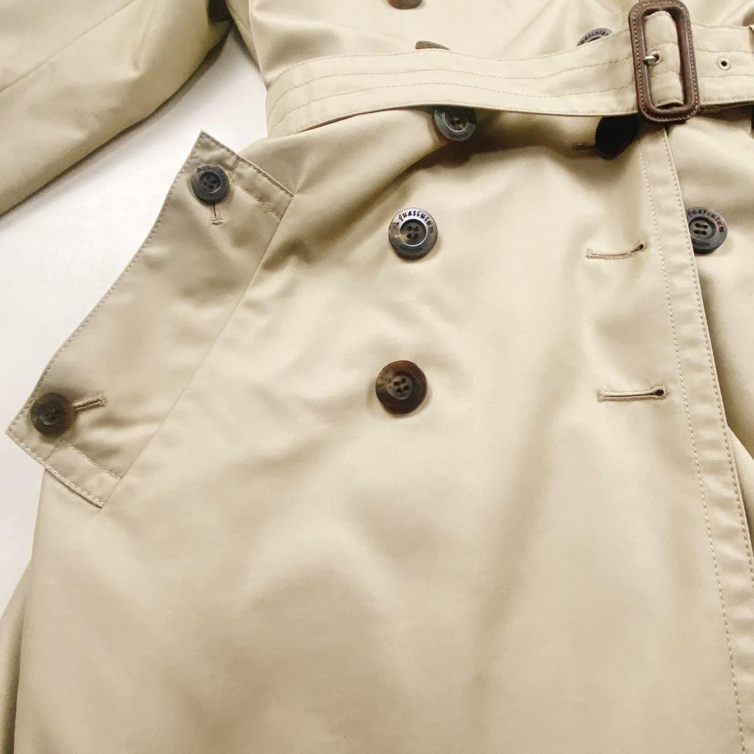 Aquascutum Trench Coat Club Check Asian fit M US size S Authentic