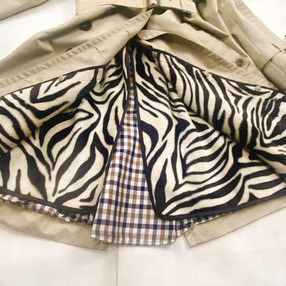 Aquascutum Trench Coat Club Check Asian fit M US size S Authentic