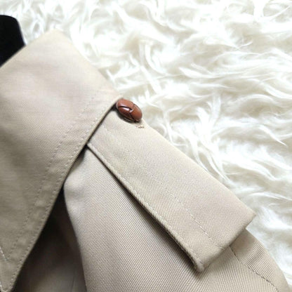 Aquascutum Trench Coat Club Check Asian fit L US size M Beige Authentic