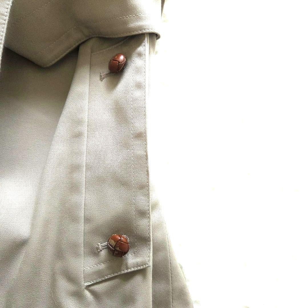 Aquascutum Trench Coat Club Check Asian fit L US size M Beige Authentic