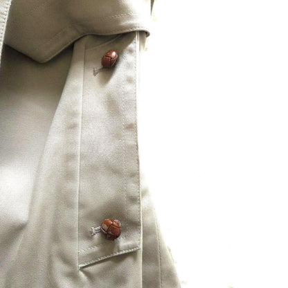 Aquascutum Trench Coat Club Check Asian fit L US size M Beige Authentic