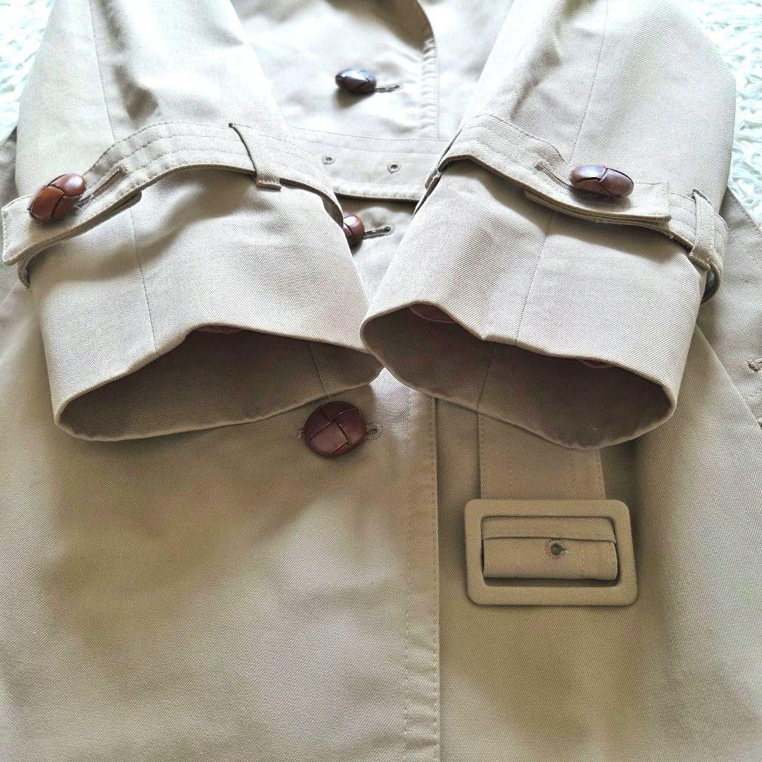 Aquascutum Trench Coat Club Check Asian fit L US size M Beige Authentic