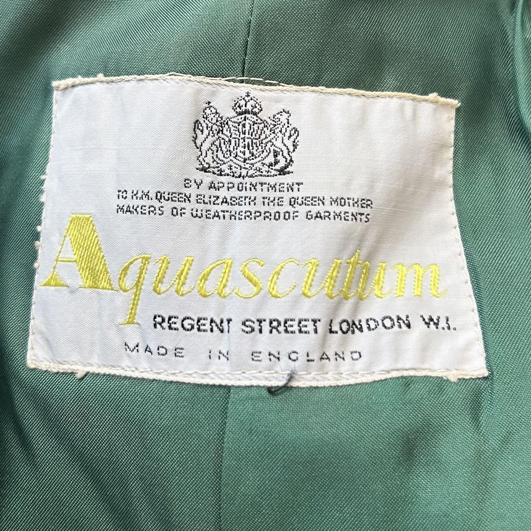 Aquascutum Trench Coat Asian fit S US size XS Green Authentic