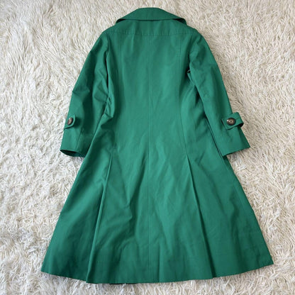 Aquascutum Trench Coat Asian fit S US size XS Green Authentic