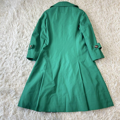 Aquascutum Trench Coat Asian fit S US size XS Green Authentic