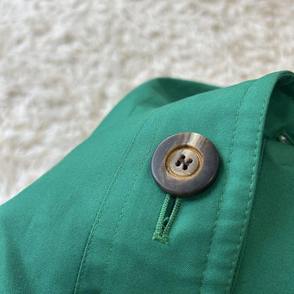 Aquascutum Trench Coat Asian fit S US size XS Green Authentic