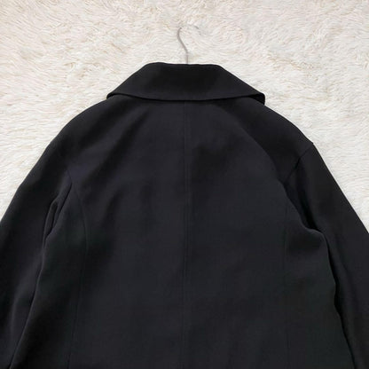 Aquascutum Trench Coat Club Check Asian fit XL US size L Black Authentic