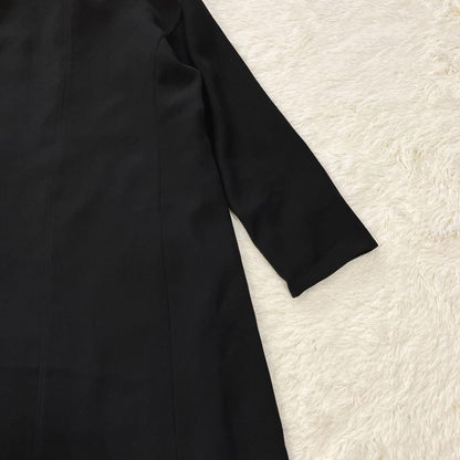 Aquascutum Trench Coat Club Check Asian fit XL US size L Black Authentic