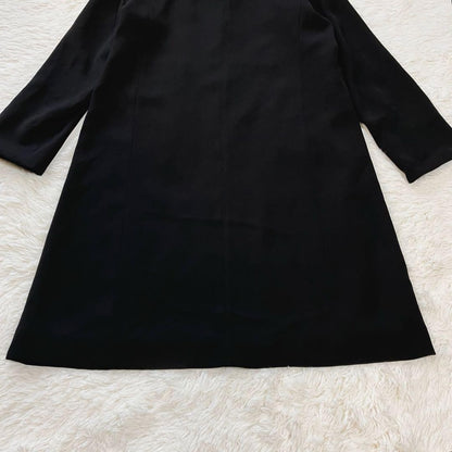 Aquascutum Trench Coat Club Check Asian fit XL US size L Black Authentic