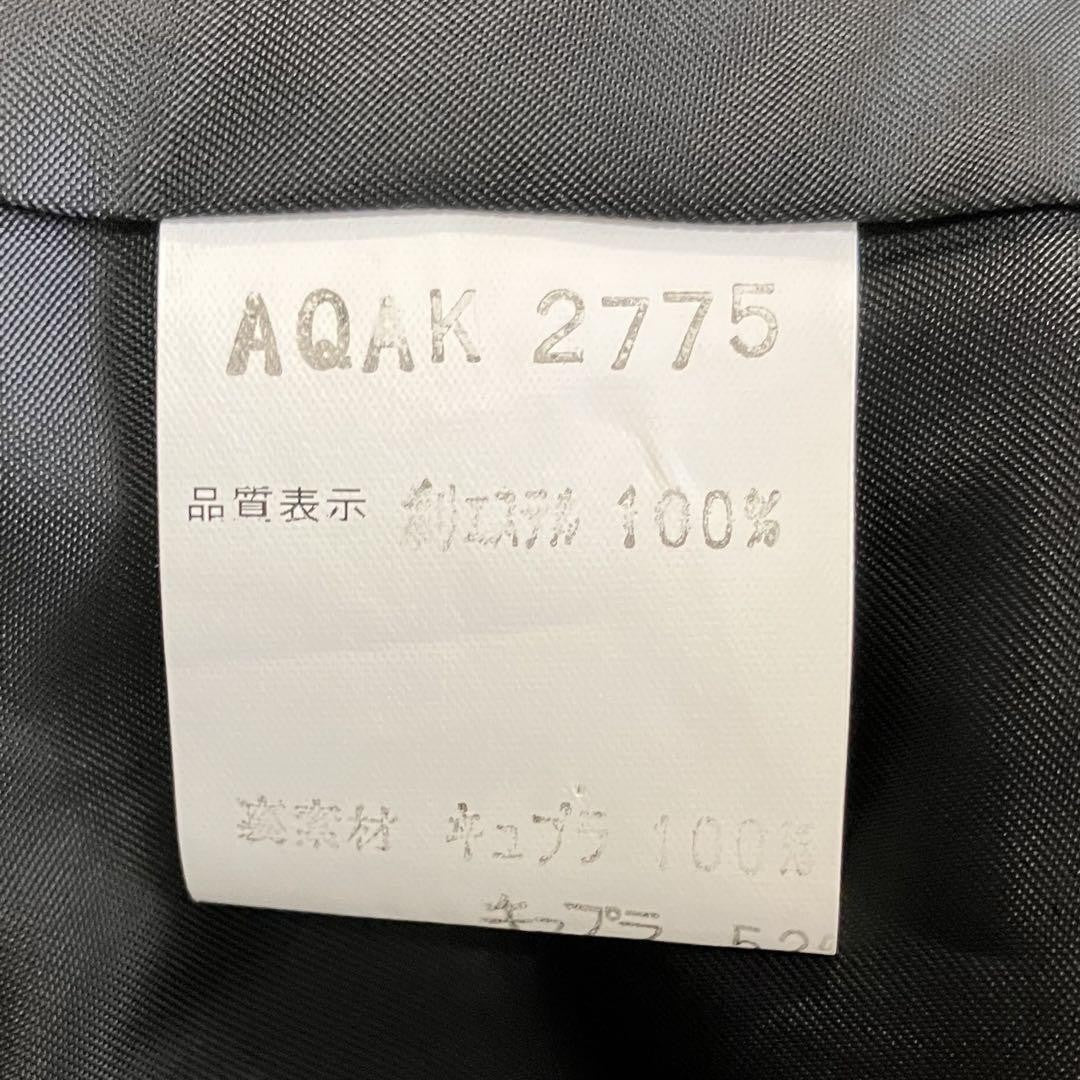 Aquascutum Trench Coat Club Check Asian fit XL US size L Black Authentic