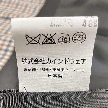 Aquascutum Trench Coat Club Check Asian fit XL US size L Black Authentic