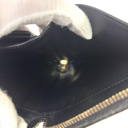 Saint Laurent Bi-fold Wallet Flap Compact Purse YSL Cassandra Leather Authentic