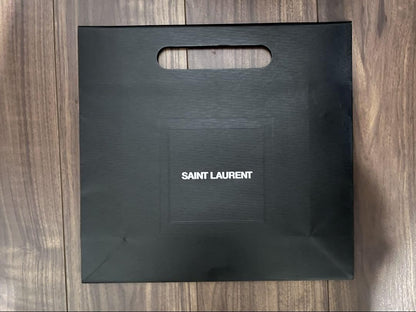 Saint Laurent Coin Case Card Holder Wallet Purse Compact YSL Cassandra Black