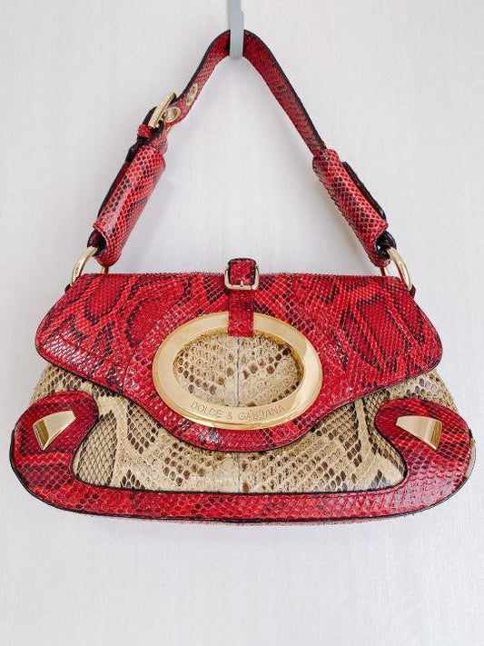 Dolce & Gabbana Hand Shoulder Bag Tote Purse Leather Authentic